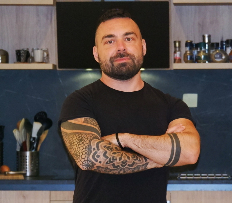 Alessio in the kitchen